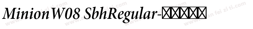 MinionW08 SbhRegular字体转换